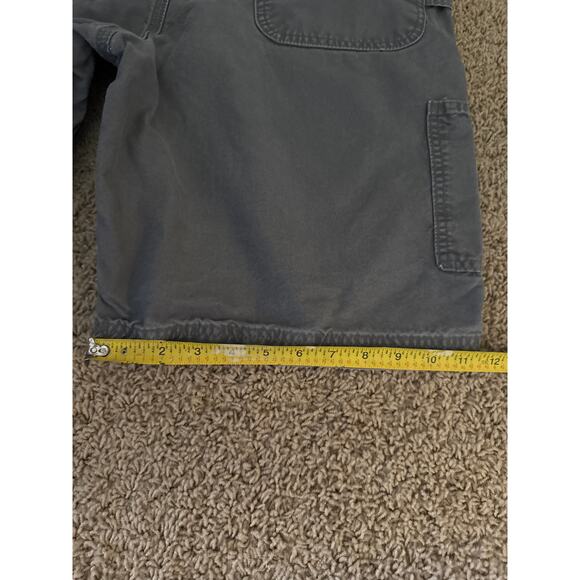 Carhartt B147-FAT Leather Patch 36” Tagged Stone Gray Carpenter Work Shorts - Picture 7 of 7